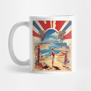 Australia Beach Vintage Travel Poster Tourism Art Mug